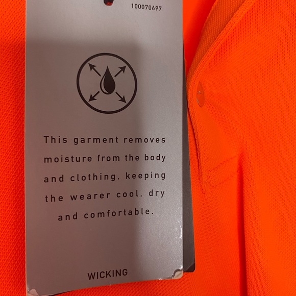 Ralph Lauren RLX XL  CORAL COLOR  Wicking Polo Shirt Snap Buttons NWT - Picture 12 of 14